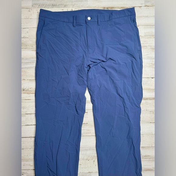 CRZ Yoga Pants Mens 40x31 Blue Athleisure Golf Polyester Stretch Gym Joggers - Picture 3 of 10